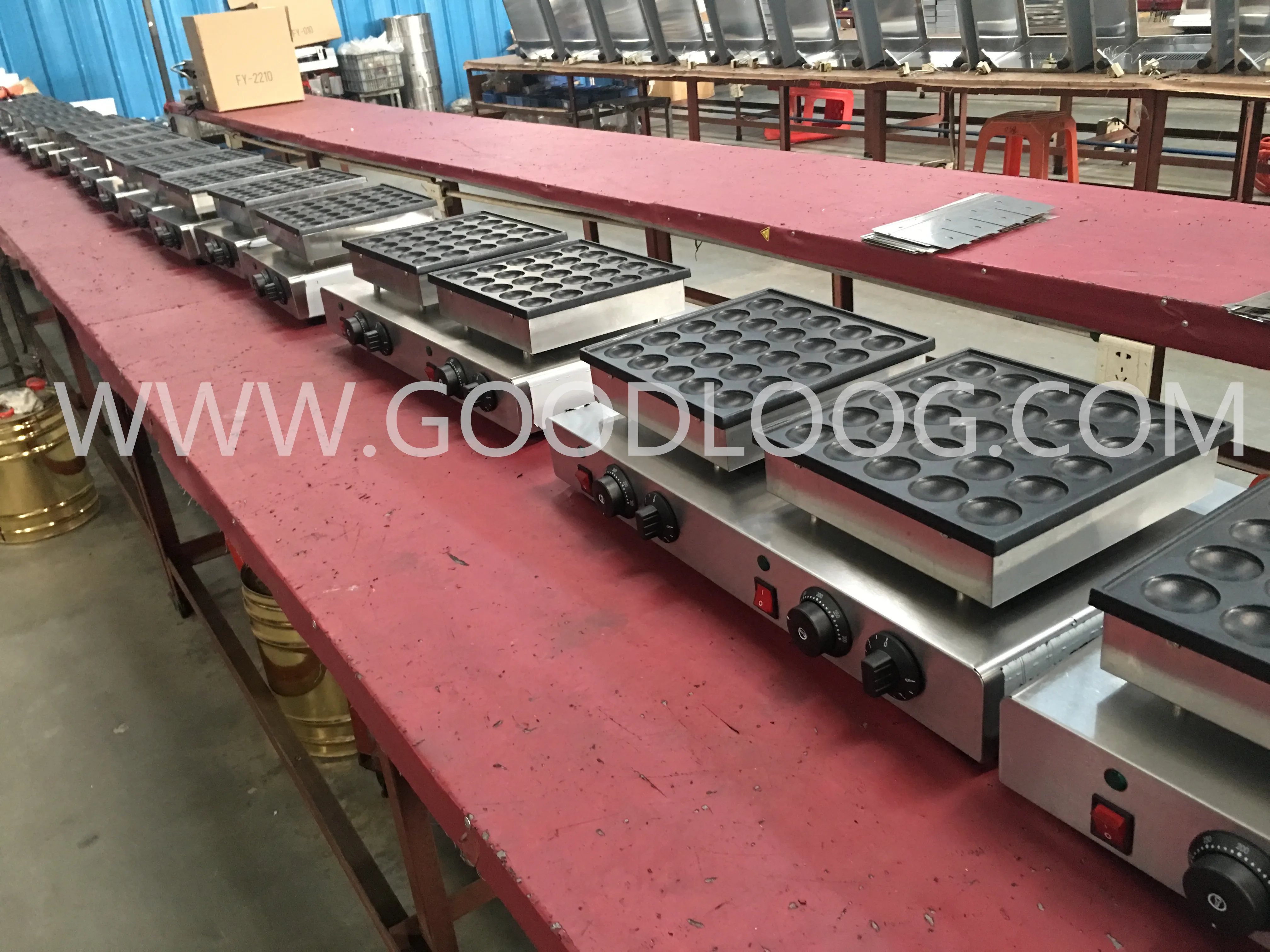 Elektryczna maszyna do robienia mini naleśników (poffertjes) z 50 otworami, komercyjna, do sprzedaży - hit sprzedaży.