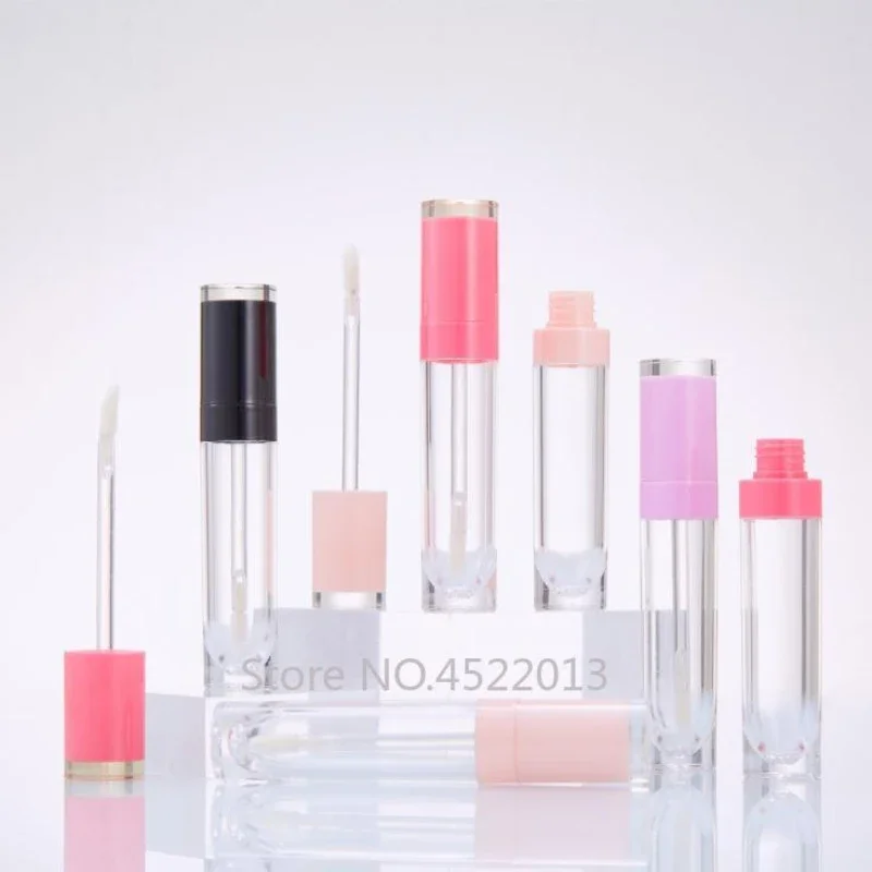 

10-100pcs 8ml Empty Lip Gloss Tube Black Pink Purple Lipgloss Bollte Tube DIY Tool Cylindrical Lipgloss Tube Container Wholesale