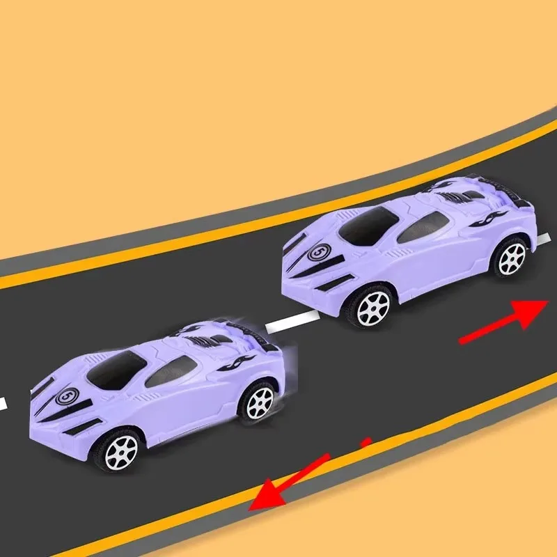 Simulación de coche inercial para niños, coche de juguete de inercia de carreras duradero de plástico, Mini coche de dibujos animados, juguete para niños, regalo de Navidad