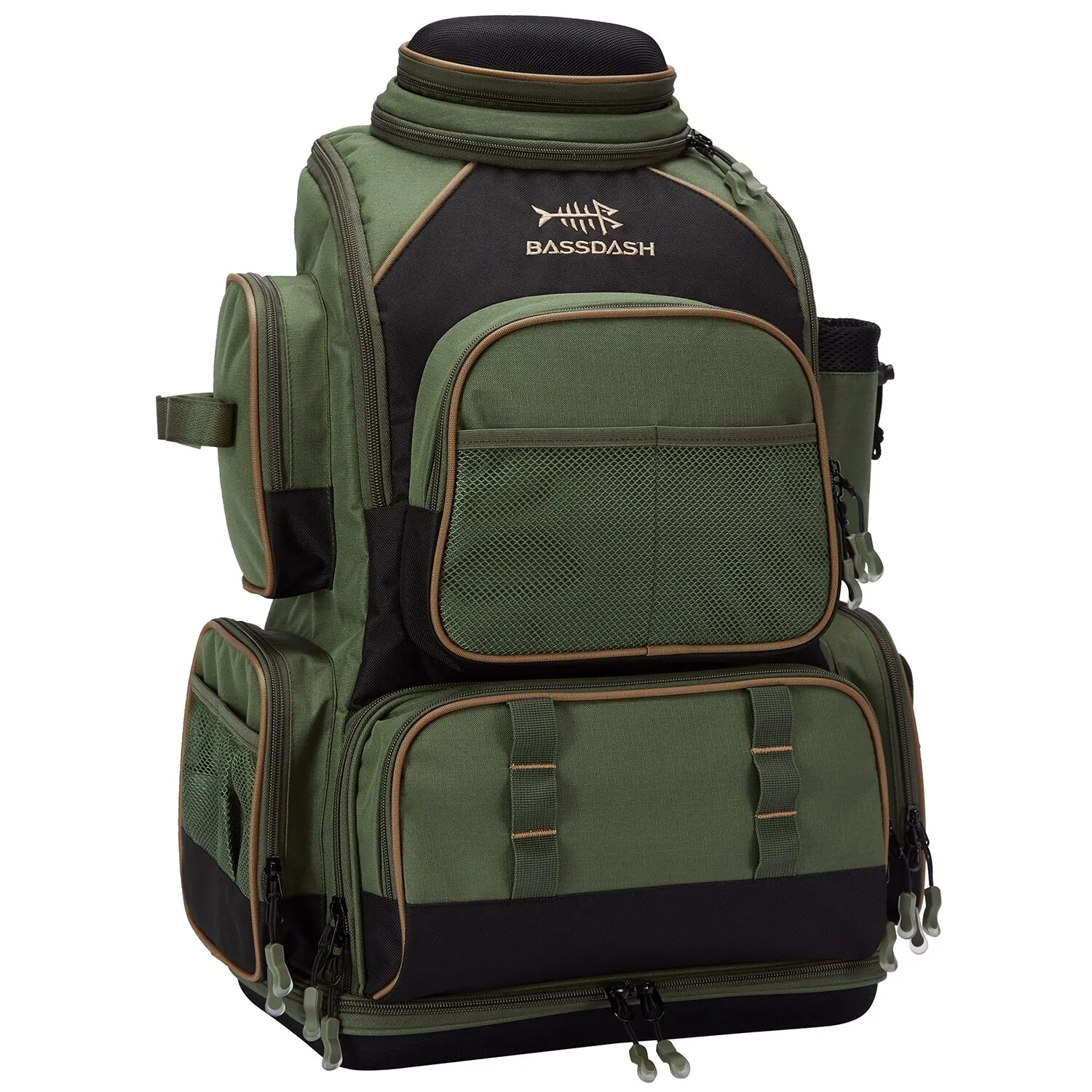 Bassdash multifunktion ale Angel gerät Rucksack leichte taktische Soft-Tackle-Box mit schützender Regen abdeckung