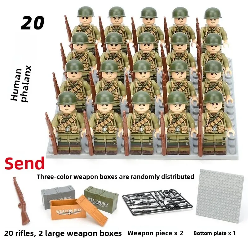 Mini muñecas de la Segunda Guerra Mundial ensambladas y juguetes del Ejército del Octavo Frente, ejército italiano, mini muñecas canadienses, regalos de cumpleaños