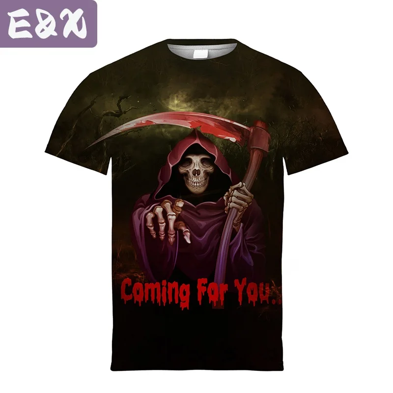 loween Crewne Camisetas para mulheres ex ort Sve Camiseta estampada de poliéster Ele Sle Summer Ciwalk Travel Home D...