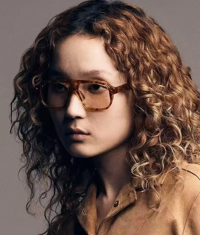 

EVANS Rectangular Japan Desiner Brand Double-Bridge Acetate Gradient Sunglasses UV400 Unisex Handmade Vintage Glasses With Case