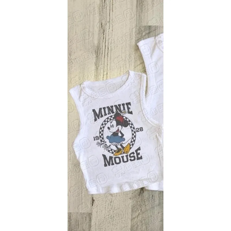 2026 Mouse Crop Tank, Mickey Minnie Womens Tank, Retro Minnie Baby Tee, Retro Mickey Tank, Love Minnie, Spring Time Minnie view 2