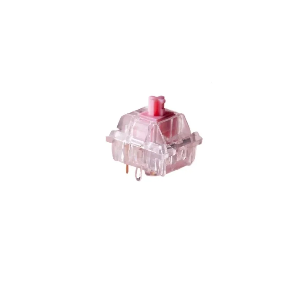MZ Y2X Linear Switch 5 Pin Factory Lubed Transparent Case HIFI Thocky Sound 32g/40g/48g/53g for DIY Mechanical Keyboard Gifts