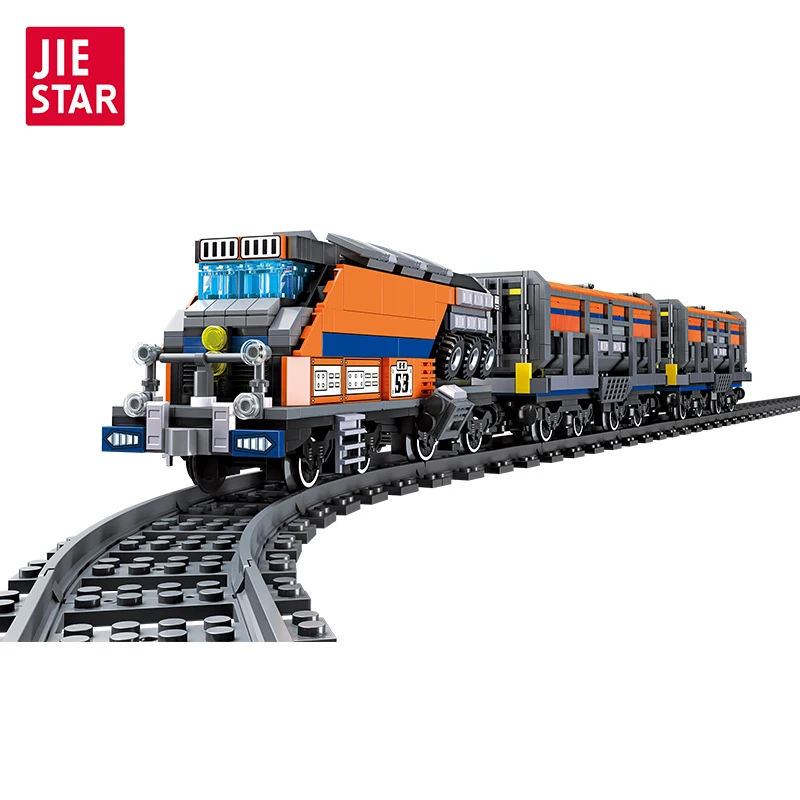 Blocs de construction de Train ferroviaire à grande vitesse, 1827 pièces, modèle avancé, Kit d'assemblage à collectionner, jouet créatif, cadeau de Train