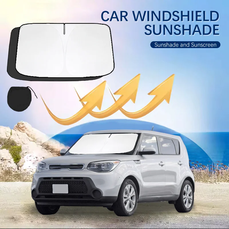

Для KIA Soul новая энергия X-Line лобовое стекло солнцезащитный козырек солнцезащитный козырек складной блок УФ-лучи лазерная защита от солнца