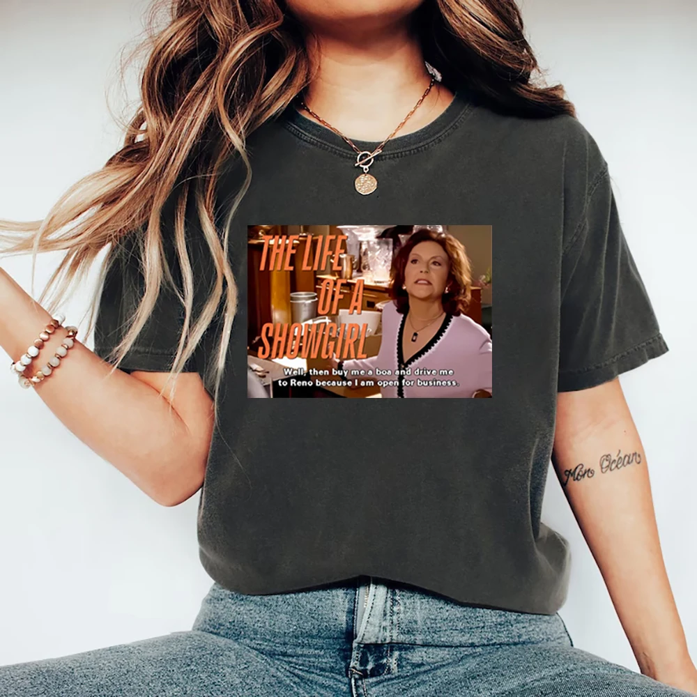 In My Showgirl Era T-Shirt The Showgirl Life 2025 New Album T-shirt Emily Gilmore Showgirl Quote Shirt Women Graphic T Shirts
