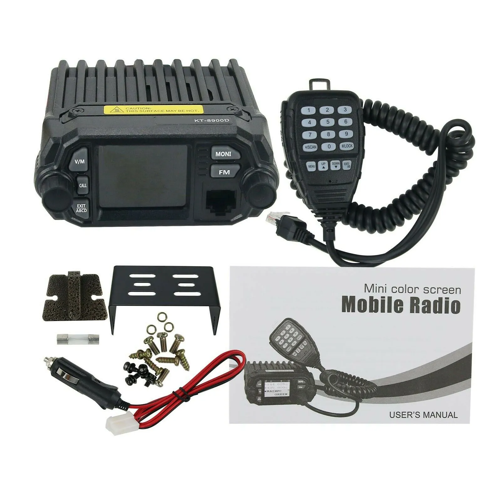 

Quad Band VHF UHF Car Transceiver Mobile Radio Amateur Walkie Talkie