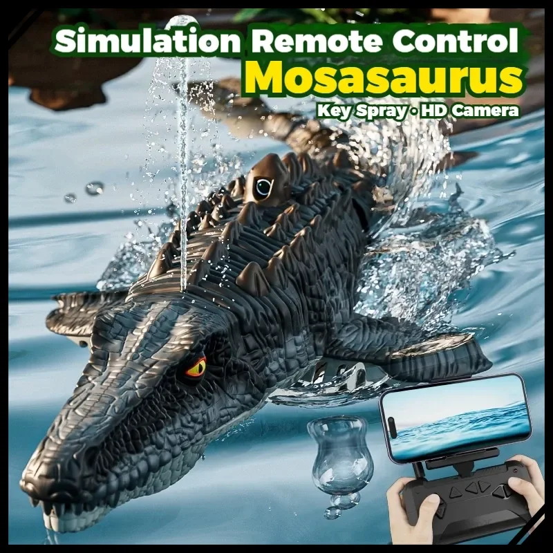 

4DRC RC динозавр распылительная лодка электрическая камера с дистанционным управлением имитация водной игрушки корабль для детей мальчиков уличный подарок