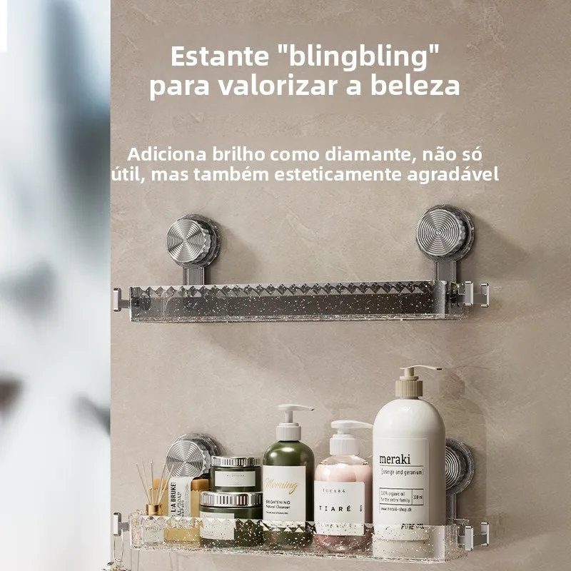 カラフルな壁掛け式吸盤収納ラック、バスルームタオルホルダー、穴あけ不要の取り付け、トイレットペーパーオーガナイザー棚