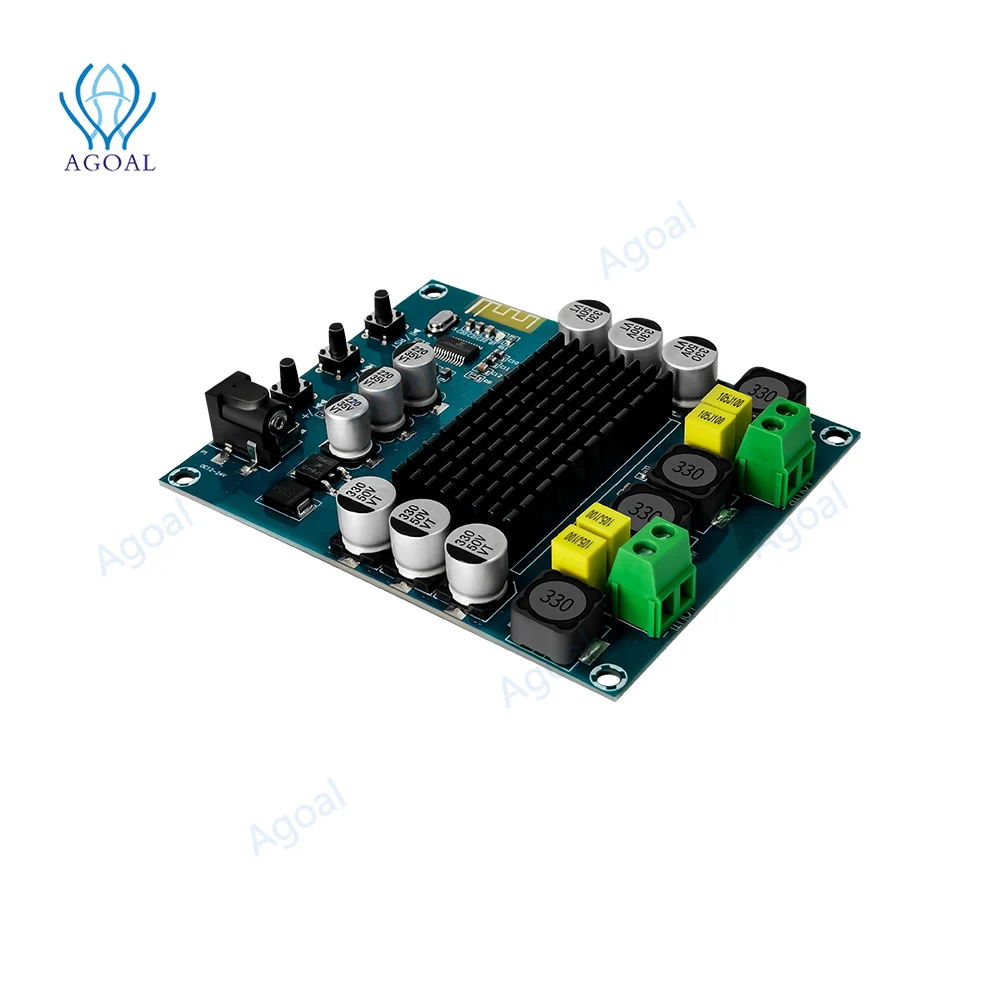 2x120W TPA3116D2 bluetooth 5.0 High Power 2.0 Digital Professional with Tuning Home Power Amplifier Board DC 12-24V