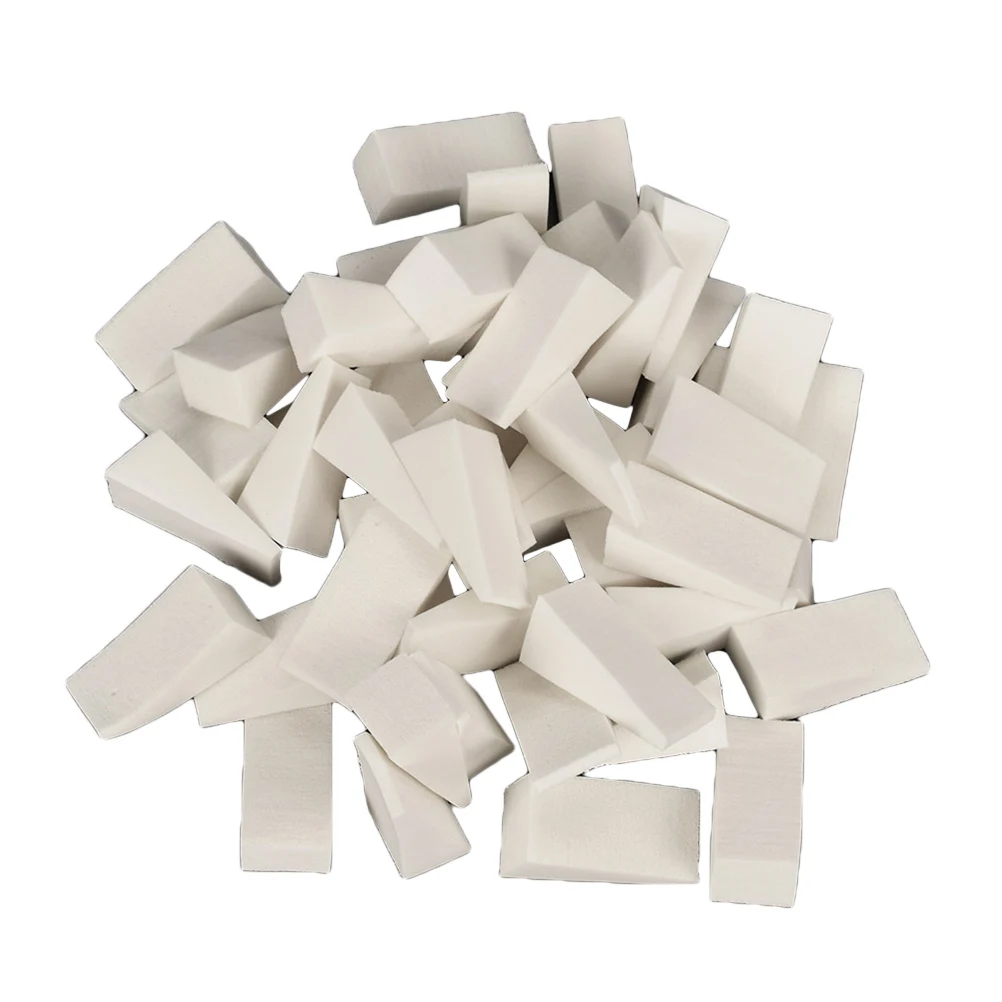 

50Pcs Nail Stamper Sponge Elastic Disposable Nail Seal for DIY Manicure Natural Look White Art Tool Manicure Stamper