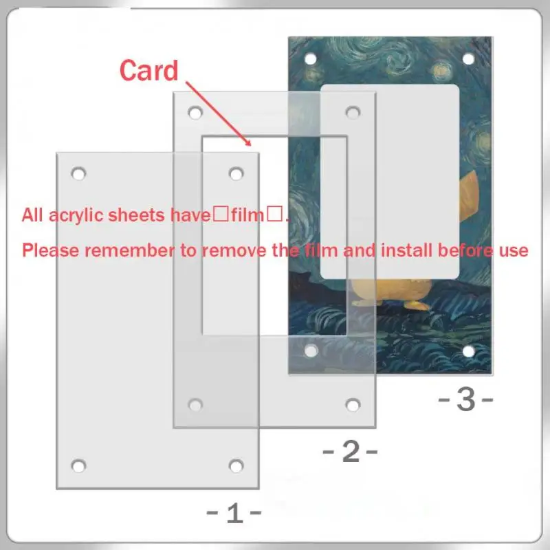 Anime Pokemon Sv1S Gardevoir Armarouge Fidough Collezione Vetrina per carte da gioco Acrilico Carta di pittura estesa Regalo di mattoni