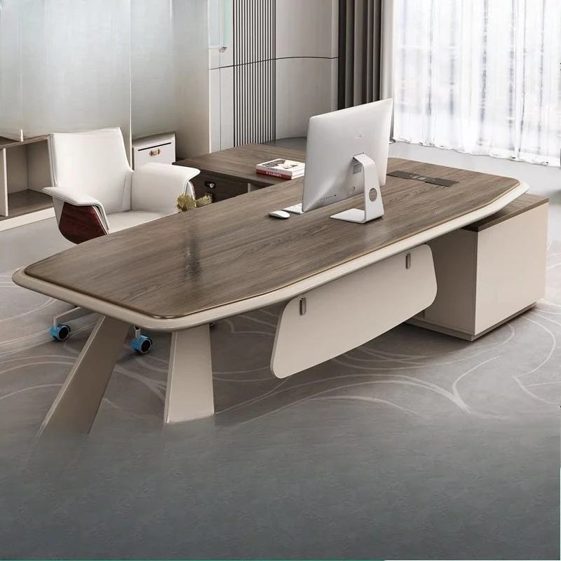 

Desk boss table simple modern class desk office table office table and chair combination