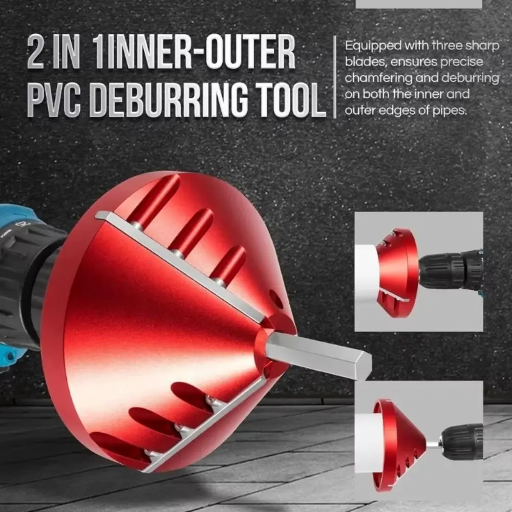 

Comfortable Operation PVC Deburring Tool Remove Pipe Burrs Efficient Chamfering Pipe Chamfer Tool Ergonomic Designs