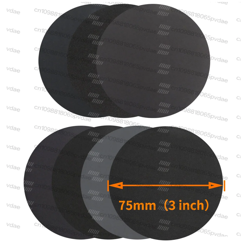 3 Inch Headlight Restoration Kit Silicon Carbide Wet Dry Sandpaper Assortment 180-2000 Grit  Headlights Polish Lens Restore