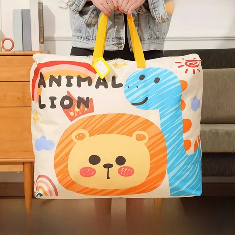 子供用寮キルト収納袋手持ち衣類バッグ寝具バッグオックスフォード布三角形韓国風漫画