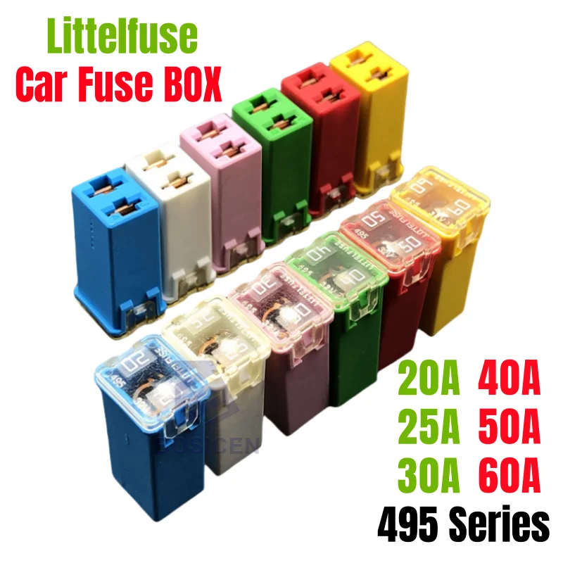 1Pcs New Original LF Square Car Fuse Box 20A 25A 30A 40A 50A 60A 895 58V 495 32V Fuse for Ford BYD Levin Toyota HYUNDAI LINCOLN