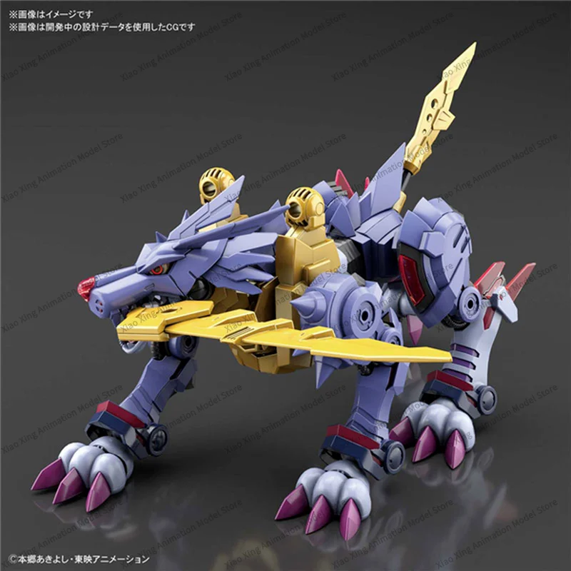 Bandai Digimon Adventure Anime Figure Assemble Model Figure-rise Metal Garurumon FRS Action Figure Birthday Gift Children's Toys