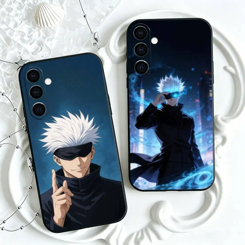 Jujutsus Kaisens Gojo  Phone Case Black Silicone Soft For Samsung Galaxy A73,A72,A71,A70,A53,A52,A51