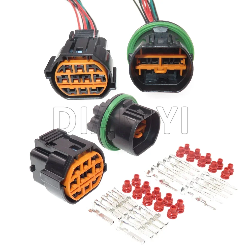 1 Set 10 Way Auto Headlight Socket HP066-10021 HP076-10100 AC Assembly For HYUNDAI GL221-10021 Car Wire Connector Assembly