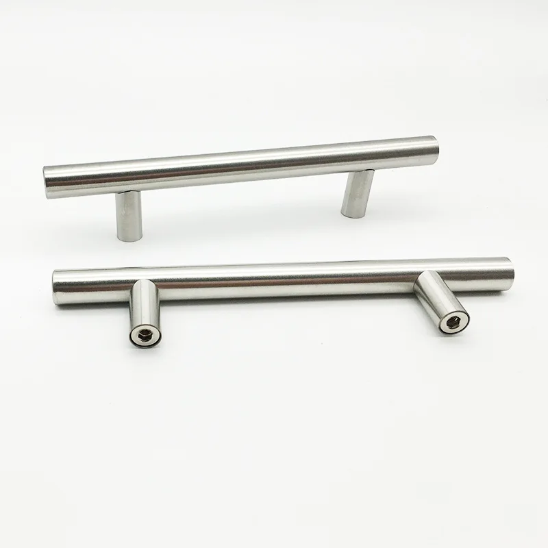 Modern Gold Brushed Straight Cupboard Handles Knobs Stainless Steel Brushed Black Gold Kitchen Door Handles Cabinet Pull Hardwar