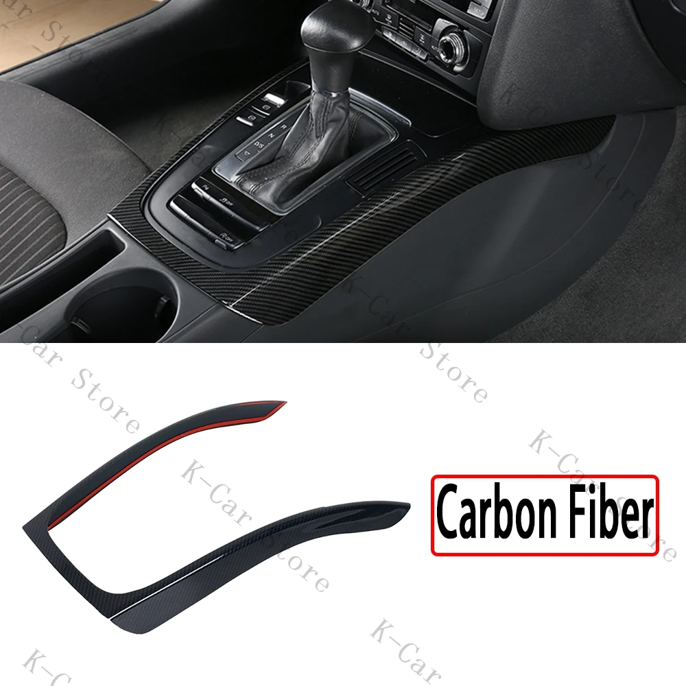 Car Styling Interior Modified For Audi A4 B8 A5 2009-2016 Car Center Console Gear Shift Frame Decoration Cover Trim Accessories