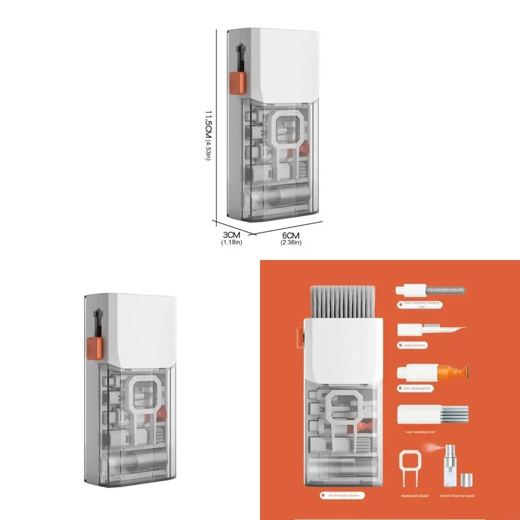 F19B Cleaning Brush Set Includes Various Tool for Keyboard Computer Phone Maintenance and Care