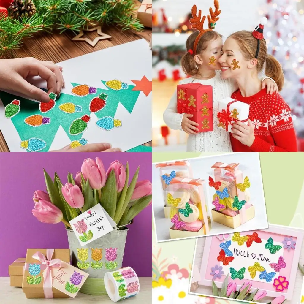 

500count блестящий мультфильм наклеек
