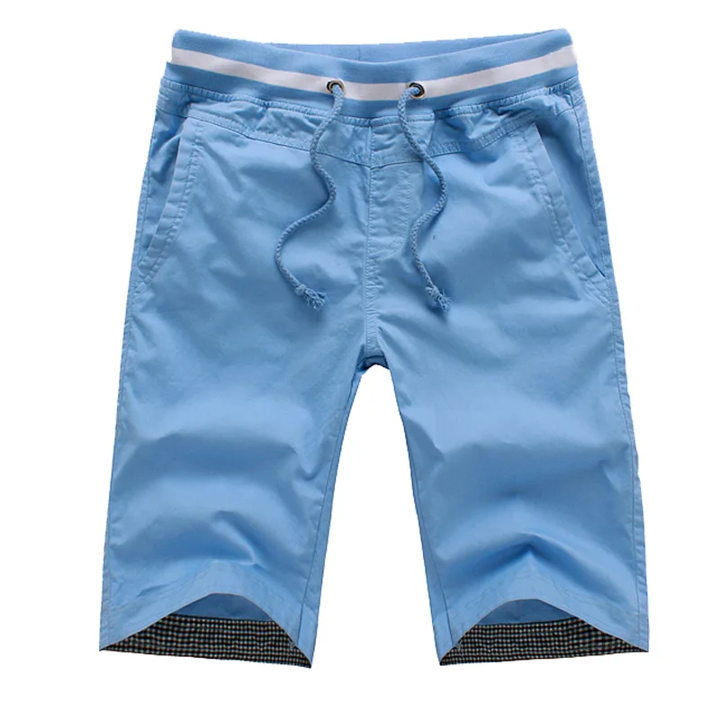 Men's Casual Slim Sports Pants  Color Leisure Five-Button orts orts Tubular Stretch Regular Waist Youth Sle