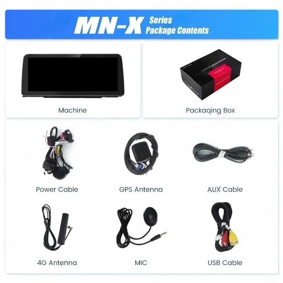 MEKEDE MNX Newest Android 12.3inch 1920*720P 8 Core Car Auto Player for 3 Series F30 with Car Play Auto