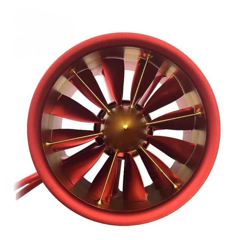 70mm 80mm 12-Blade Metal Ducted Fan EDF Unit 4S-6S Lipo Brushless Motor for RC EDF Jet RC Airplane RC Model Aircraft Parts