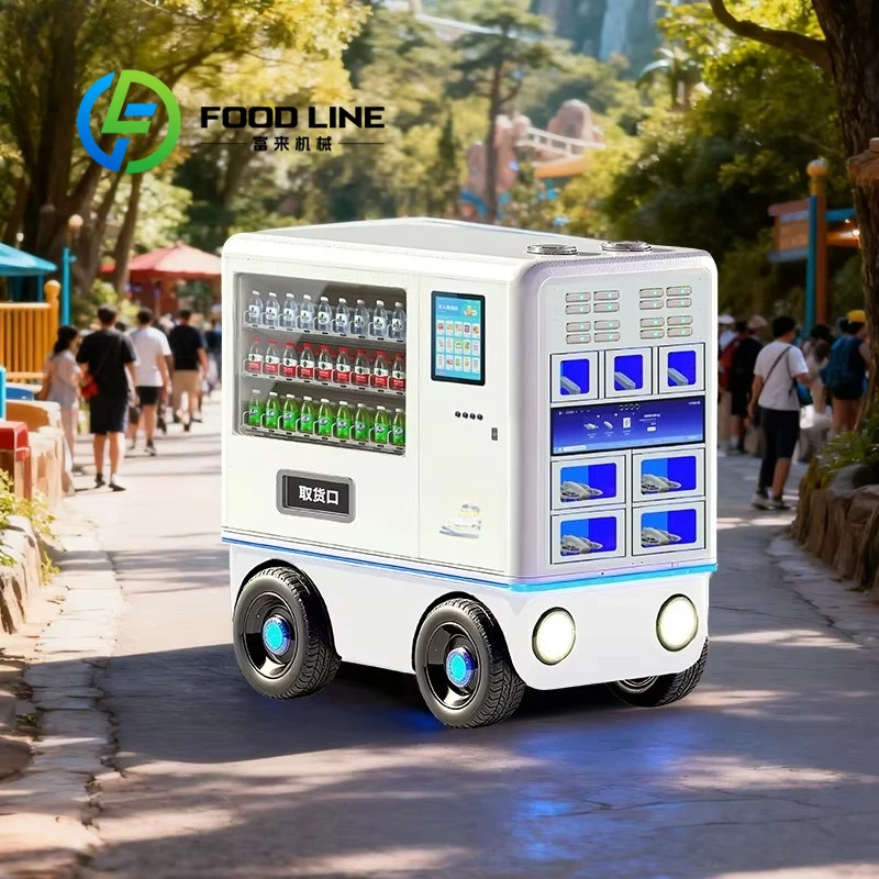 Customized New Product Explosion Combo 3 in 1 Autonomous Vehicle Vending Machine Power Bank Rental Drone Function