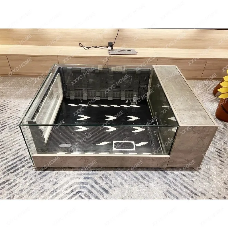XXModel display cabinet home coffee table glass dustproof display cabinet creative customization