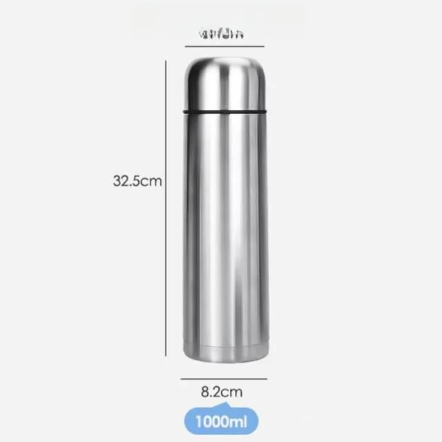 Large Capacity 304 Stainless Steel Bullet Head Insulated Mug Double Layer Outdoor Portable Travel Water Cup with Screw Cap