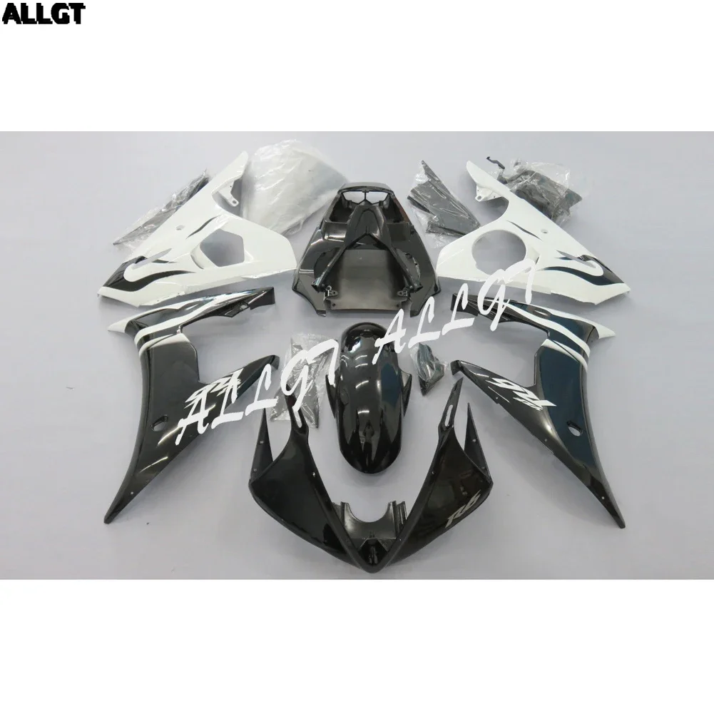 

Motorcycle Injection Mold White Black Fairing kit Bodywork for YAMAHA YZF R6 2003 - 2005