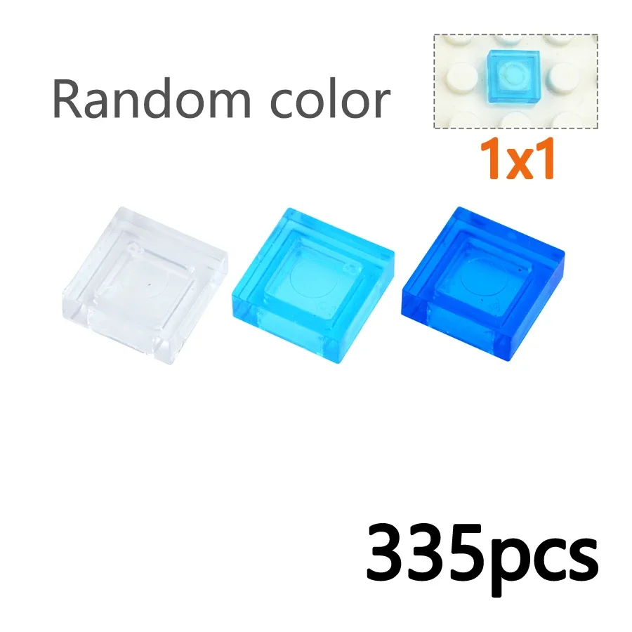 DlY Transparent Smooth Brick Creative Toy Assemble Figures