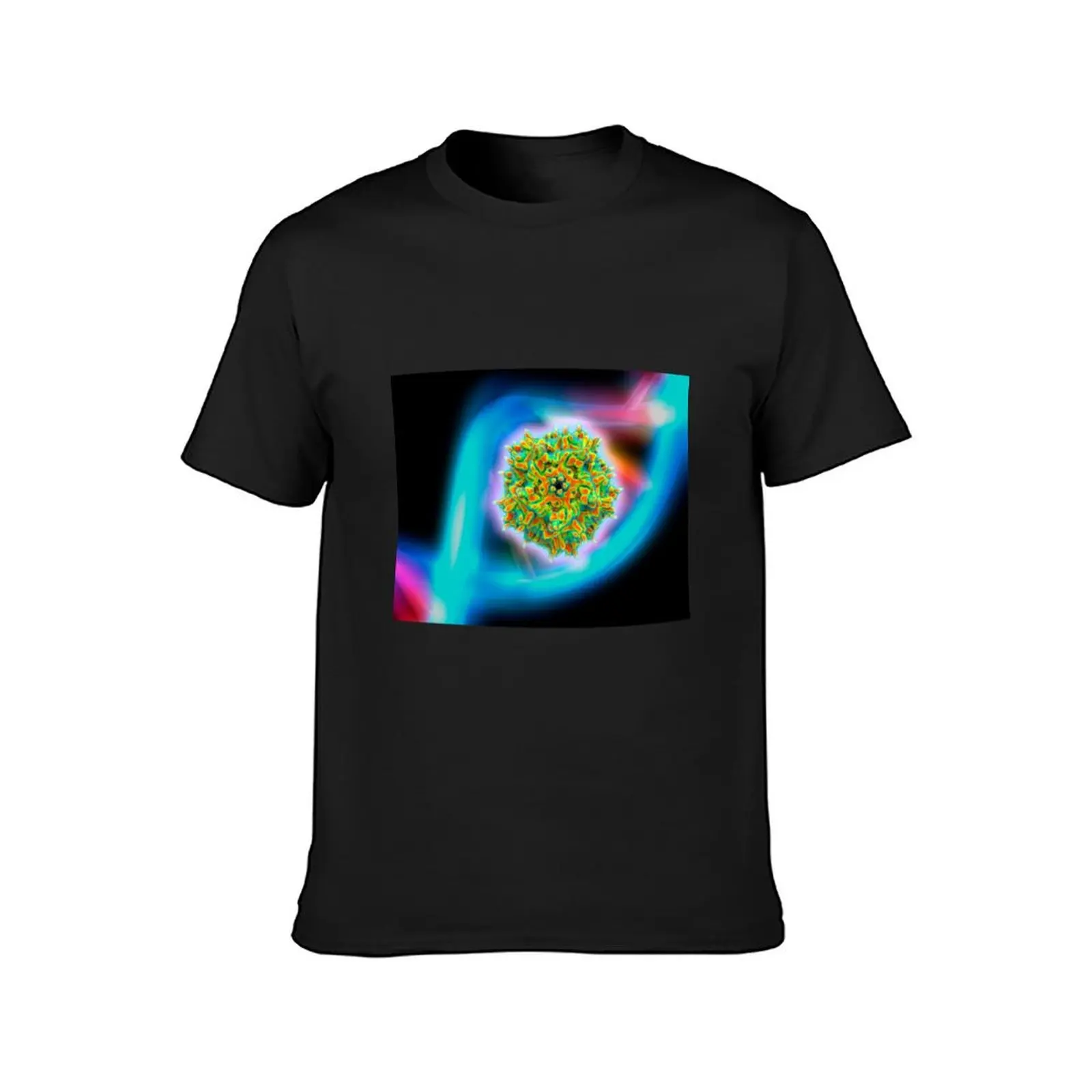 Adeno-associated virus, illustration (F012/9778) T-Shirt Aesthetic clothing tees black t shirts for men