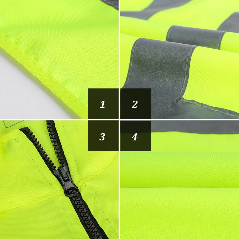 Gilet riflettente ad alta visibilità abbigliamento da lavoro moto ciclismo sport abbigliamento di sicurezza riflettente all\'aperto giacca riflettente