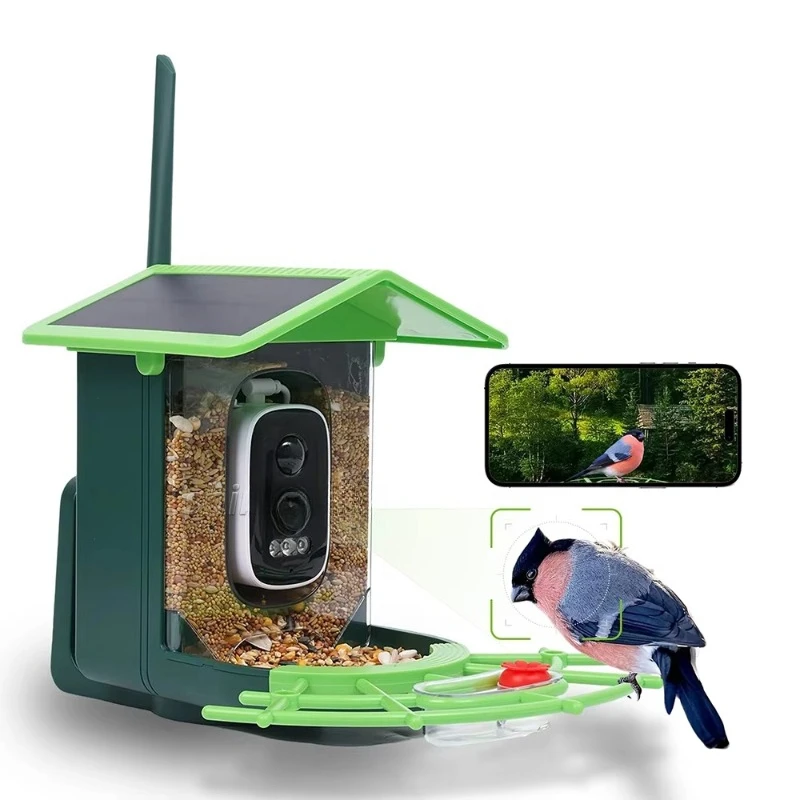 

Wholesale High Quality Outdoor Waterproof Solar Charging Smart Solar Panel Wireless Wifi Solar Charging Bird Feeder