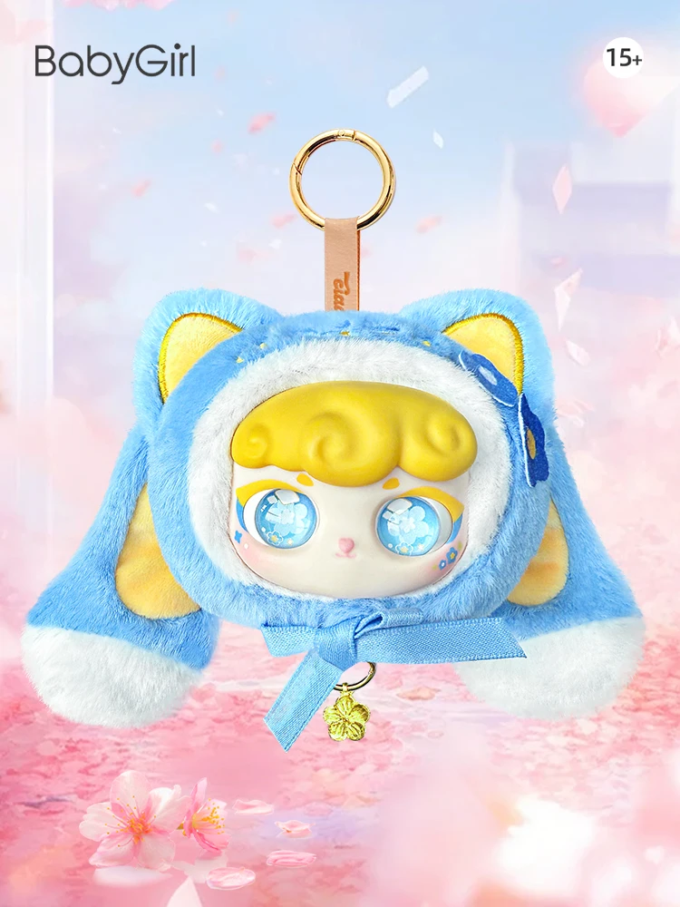 

2025 Lucky Meow, плюшевая кукла, трендовая слепая коробка, серия, кукла-моделирование цветов, милый брелок для ключей, подвеска на рюкзак, идентификационная карта, милое изображение, подарок