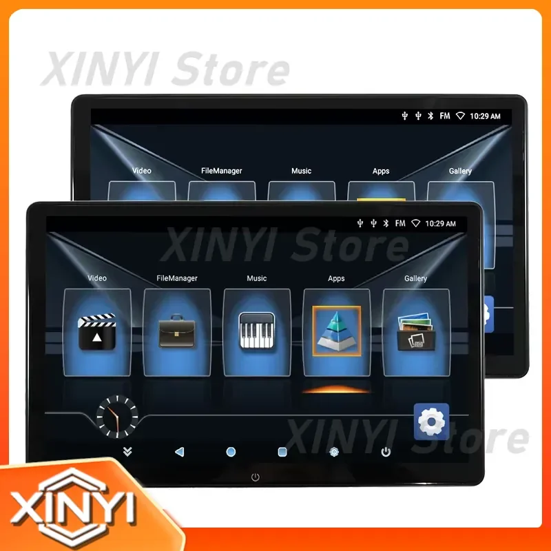 for Google GMS Certified Android 11 14 Inch Full Incell Lamination IPS Touch Screen Headrest Rear Seat Car Monitor
