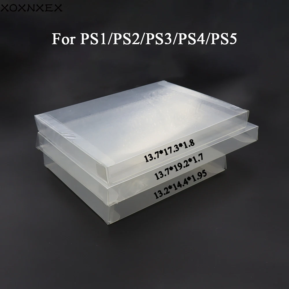 PS5 PS4 PS3 PS2 PS1 게임 보드 컬렉션 디스플레이 보호 상자 방진 상자용 1/5PCS