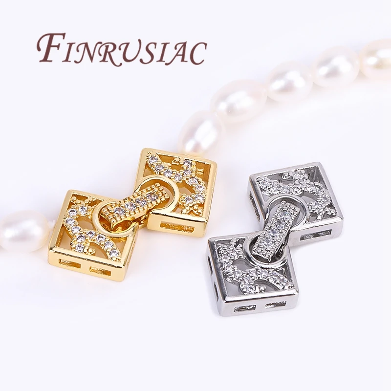 18K vergoldete Schlösser für Schmuck, Armbänder, Verbinder, Verschlüsse, DIY-Halskettenherstellungszubehör, Verschluss für Schmuck – Detail 16