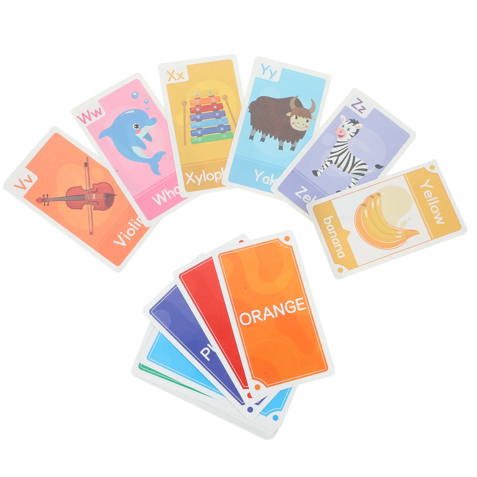 1 set di giochi di apprendimento a forma di numero dell'alfabeto inglese Flash per l'educazione precoce di 3-6 anni per l'educazione portatile della scuola materna