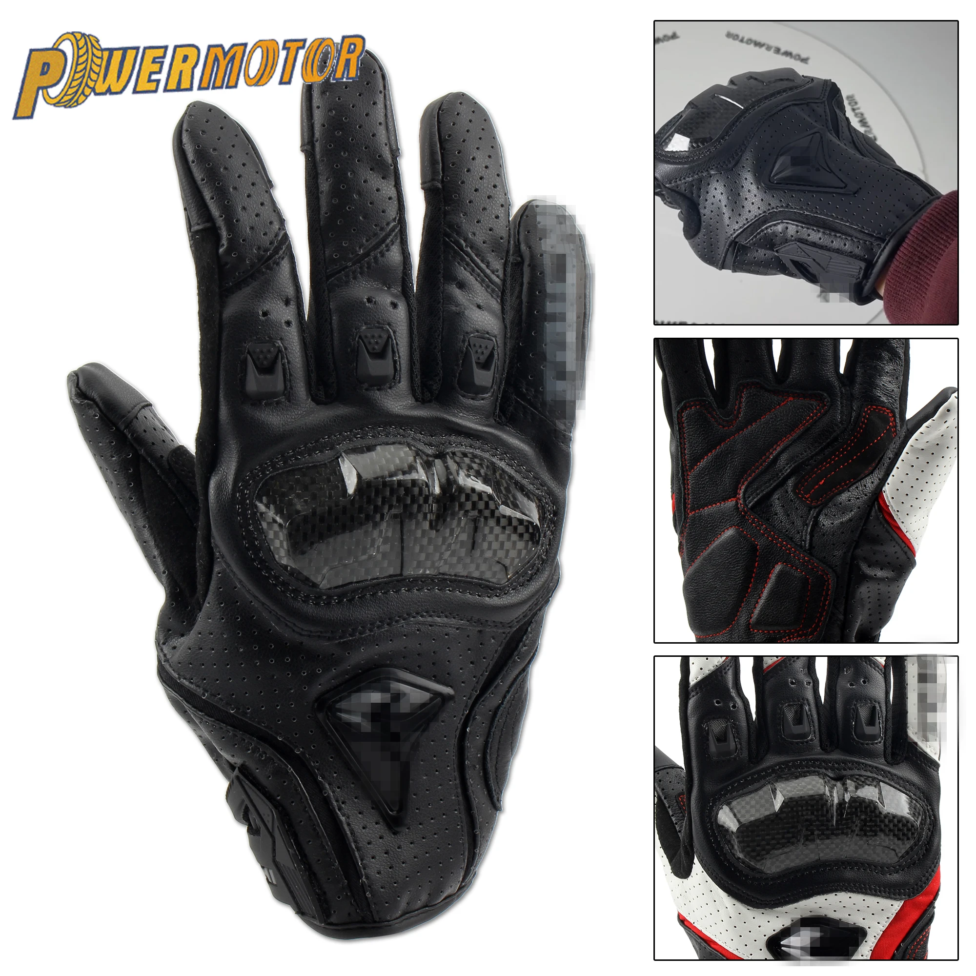 Women Men's Motorcycle Leather Gloves Motocross Racing Gloves Winter Autumn Moto Guantes ATV Dirtbike For Honda Kawasaki