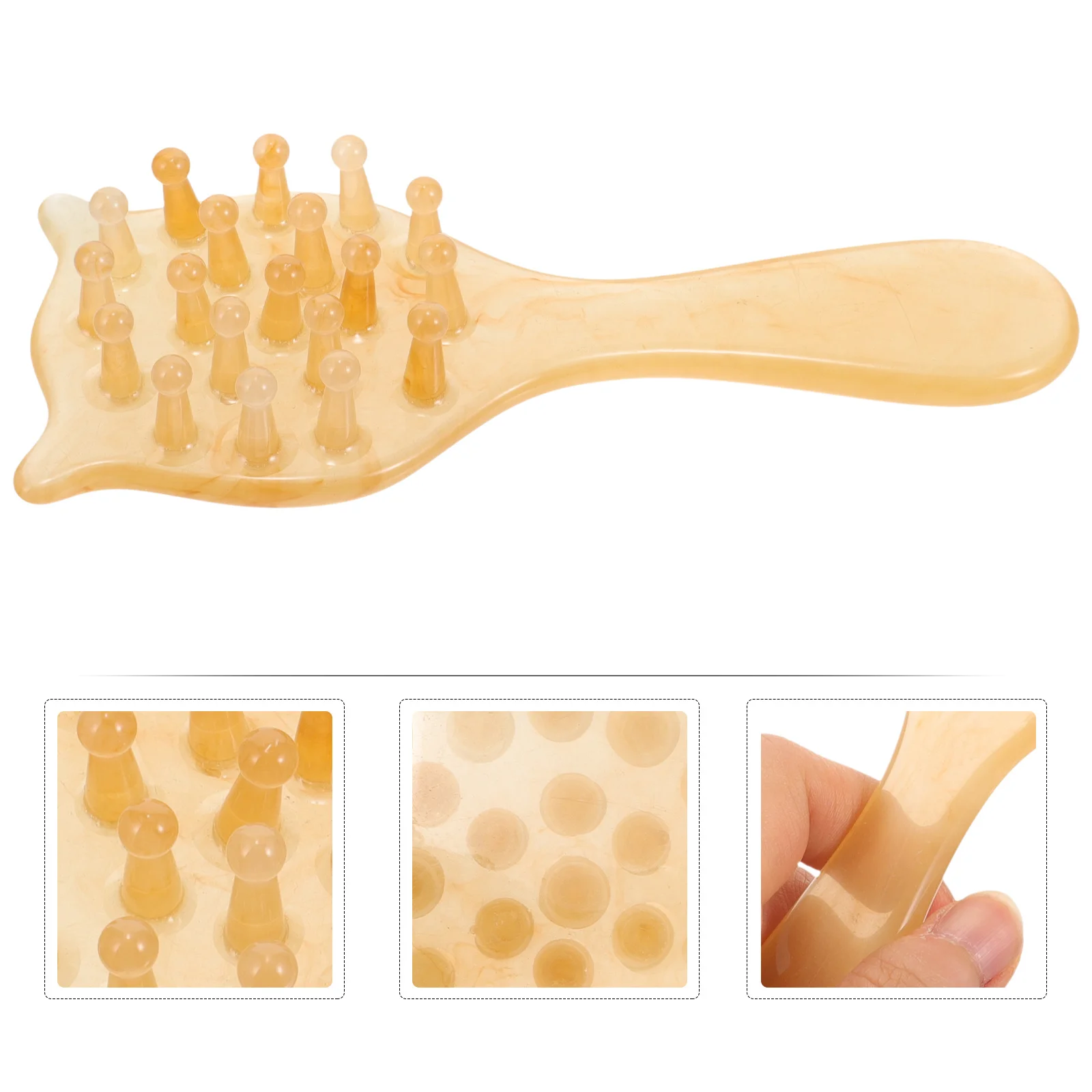 

Massage Comb Resin Handheld Scalp Massager Shower Hair Comb for Blood Circulation Pressure Relief Detangling Small Portable Hair