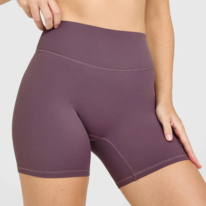 Seamless High Waist Tummy Control Biker Shorts Women Peach Butt Lifting Yoga Pilates Training Running Fitness Short Leggings