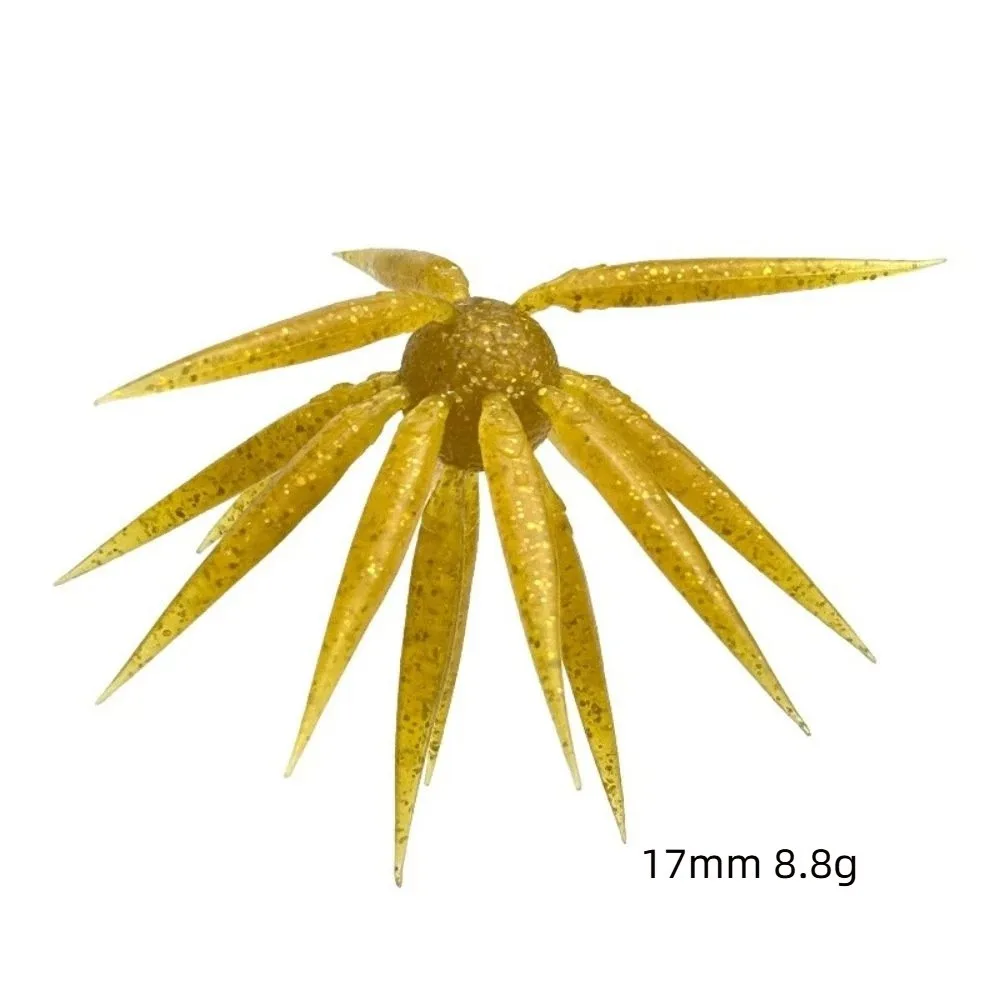 2 Stück 17mm Lange Seeigel-Köder Ohne Gewicht Morigen Rig Sternförmiger Köder 8,8g Gewicht Größe M Weicher Elastomer-Köder – Detail 1